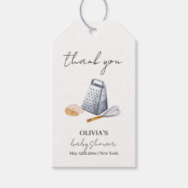 Moderne Minimalistische Koch Küche Babydusche Geschenkanhänger