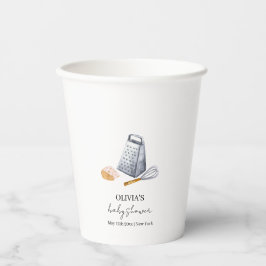 Moderne Minimalistische Koch Küche Babydusche Pappbecher