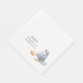 Moderne Minimalistische Koch Küche Babydusche Serviette (Ecke)