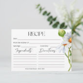 Moderne Minimalistische Kochkarte (Stehend Vorderseite)