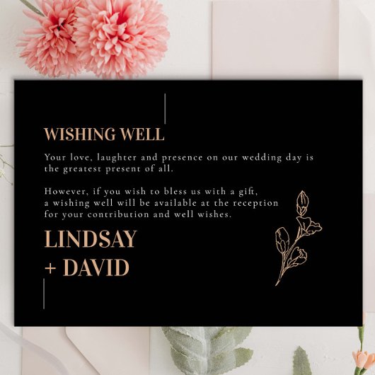 Moderne Minimalistische Köhlerei Begleitkarte