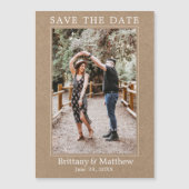 Moderne Minimalistische Kraft Magnetic Save the Da Magnetkarte (Vorderseite)