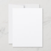 Moderne Minimalistische Kraft Mitteilungskarte (Rückseite)