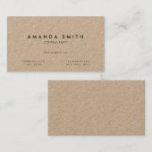 Moderne Minimalistische Kraft Visitenkarte (Vorne/Hinten)