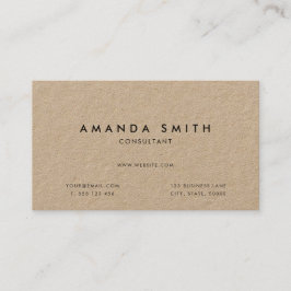 Moderne Minimalistische Kraft Visitenkarte