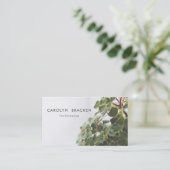 Moderne Minimalistische kreative Pflanze Visitenkarte (Stehend Vorderseite)