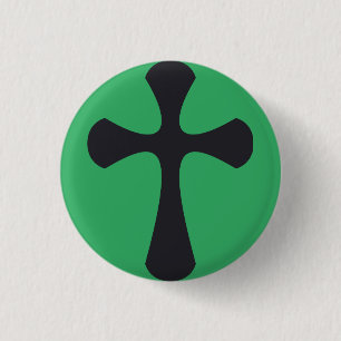Moderne minimalistische Kreuz zeitgenössische chri Button