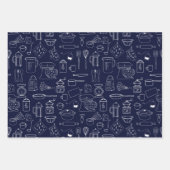 Moderne Minimalistische Küche Kochgeräte Geschenkpapier Set (Vorderseite 2)