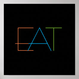 Moderne minimalistische Küchenmauer Poster