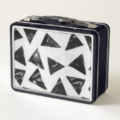 Moderne Minimalistische Kunst Metall Brotdose (Rückseite)