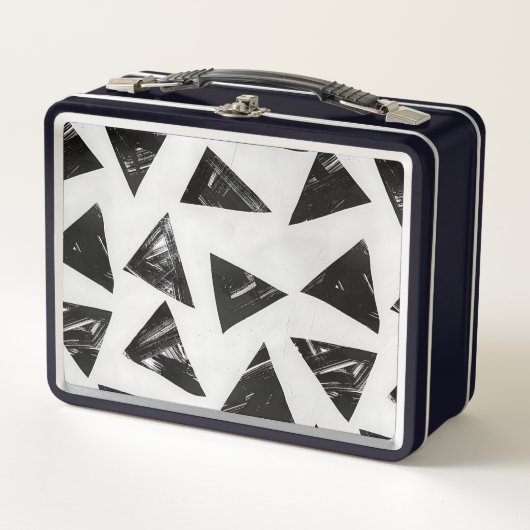 Moderne Minimalistische Kunst Metall Brotdose (Vorderseite)