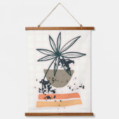 Moderne Minimalistische Kunst Wandteppich Mit Holzrahmen (Vorderseite)