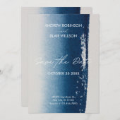 Moderne minimalistische Kunsthochzeit Einladung (Vorne/Hinten)