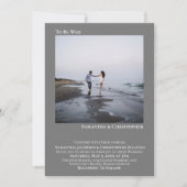 Moderne Minimalistische Künstlerische Einfache Hoc Einladung (Vorderseite)