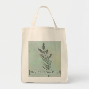 Moderne Minimalistische Lavendel-Blume Tragetasche