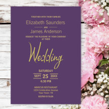 Moderne Minimalistische Lavendel-Hochzeit