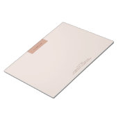 Moderne Minimalistische Layout-Typografie 11x8.5 Notizblock (angewinkelt)