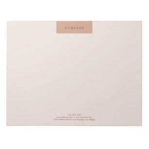 Moderne Minimalistische Layout-Typografie 11x8.5 Notizblock