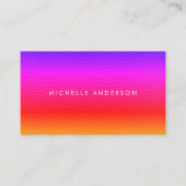 Moderne Minimalistische, lebendige Textur Visitenkarte (Vorderseite)