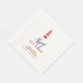 Moderne Minimalistische Leuchtturmdusche Serviette (Ecke)