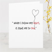 Moderne Minimalistische Liebe - Valentinenkarte Karte (Gelbe Blume)