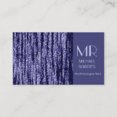 Moderne Minimalistische Lila-Foil-Metallic-Typogra Visitenkarte (Vorderseite)