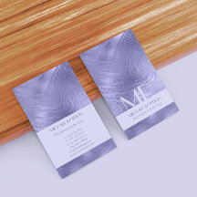 Moderne Minimalistische Lila-Foil-Metallic-Typogra