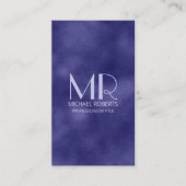 Moderne Minimalistische Lila-Foil-Metallic-Typogra Visitenkarte (Vorderseite)