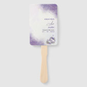 Moderne Minimalistische Lila Lilac Trendy Fächer (Vorderseite)