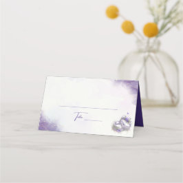 Moderne Minimalistische Lila Lilac Trendy Platzkarte