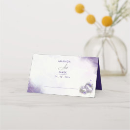 Moderne Minimalistische Lila Lilac Trendy Platzkarte