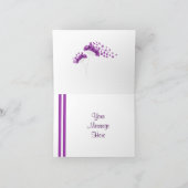 Moderne Minimalistische Lila Lüster Notecard Karte (Innenseite)