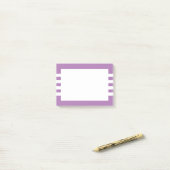 Moderne Minimalistische Lila Streifen Post-it Klebezettel (Auf Schreibtisch)