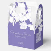 moderne minimalistische lila Strömung Geschenkschachtel (Geöffnet)