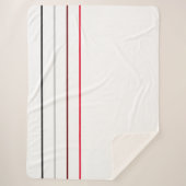 Moderne Minimalistische Linien Sherpadecke (Vorderseite)
