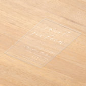 Moderne Minimalistische Linien Süß 16 Acryleinladungen (Ablage )