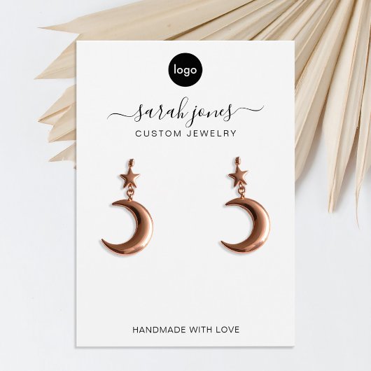 Moderne Minimalistische Logo-Schmuckkarte