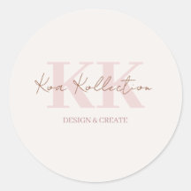 Moderne Minimalistische Logoaufkleber