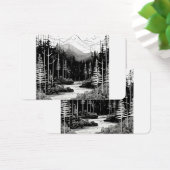 Moderne minimalistische Logolinie Art Wald (Schreibtisch)