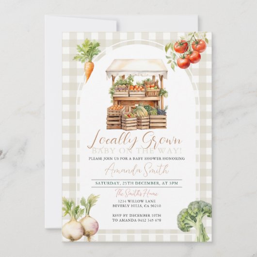 Moderne Minimalistische, lokal angelegte Kinderdus Einladung (Vorderseite)