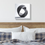 Moderne minimalistische Loop-Art - Abstrakte 3D-ve Leinwanddruck (Insitu (Schlafzimmer))