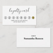 Moderne Minimalistische Loyalitäts-Karte Visitenkarte (Vorne/Hinten)