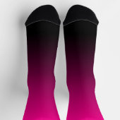 Moderne Minimalistische Magenta Socken (Oben)