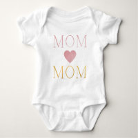 Moderne minimalistische MAMA Goldrötchen Rosa Foil