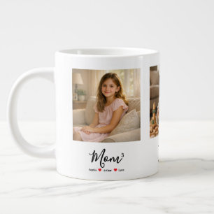 Moderne Minimalistische Mama Personalisiertes Foto Jumbo-Tasse