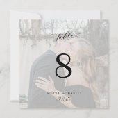 Moderne, minimalistische, maßgeschneiderte Foto Ho Einladung (Vorderseite)