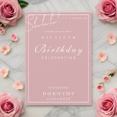 Moderne Minimalistische Meilensteine Überraschung Einladung