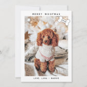 Moderne Minimalistische Merofmas Feiertagskarte (Vorderseite)