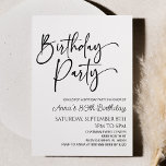 Moderne Minimalistische Minimal Einfache Geburtsta Einladung<br><div class="desc">Dies ist eine moderne Minimalistische Minimal Einfache Geburtstagsparty Einladung!</div>