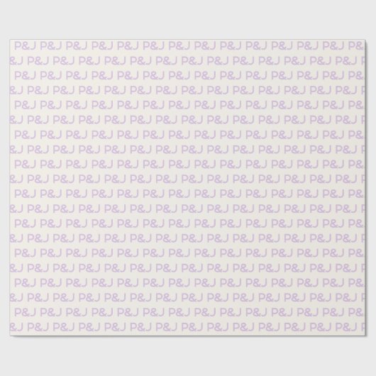 Moderne Minimalistische mit Monogramm Hochzeit von Geschenkpapier (Flach)